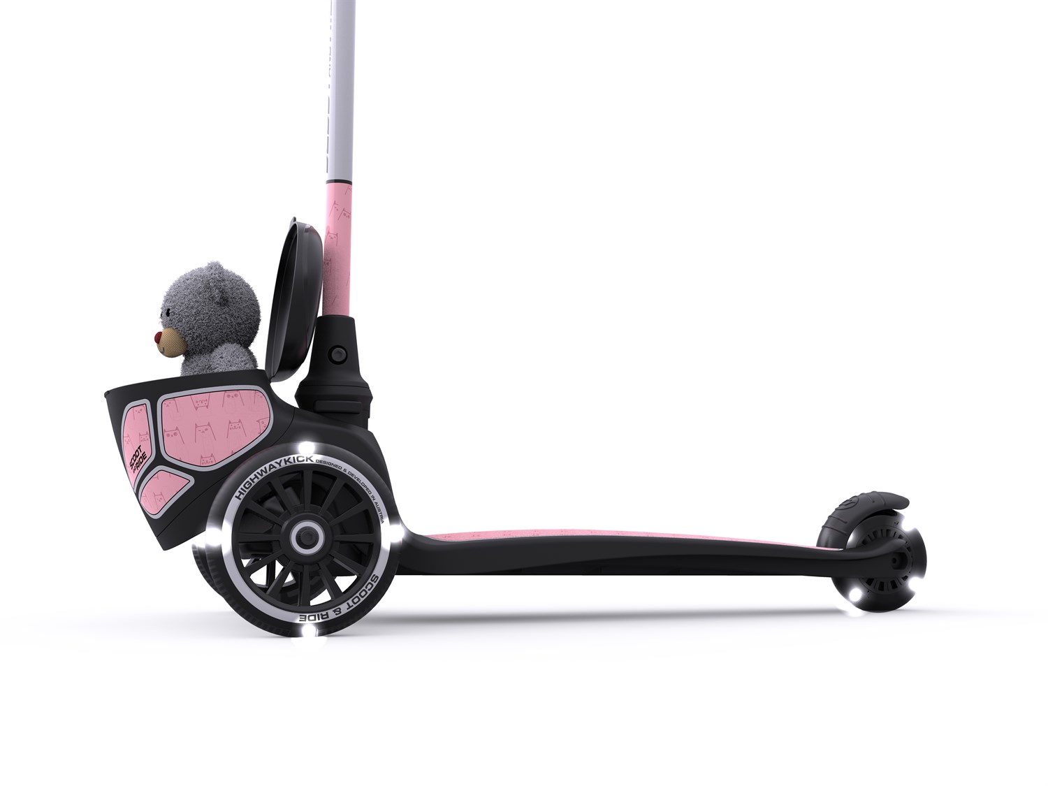 Scoot and Ride - Løbehjul med lys, Highway Kick 2 Lifestyle, lyserød ...